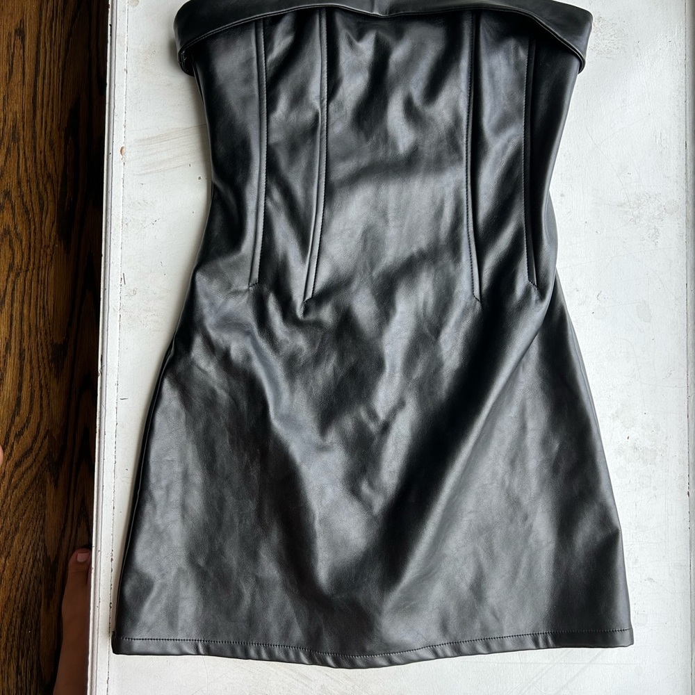 Mixologie Black Strapless Bustier Dress
